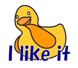 Cute but annoying duckie sticker #7102954