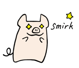 little pig Buhii (English) sticker #7103167