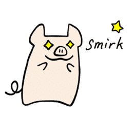 little pig Buhii (English) sticker #7103167