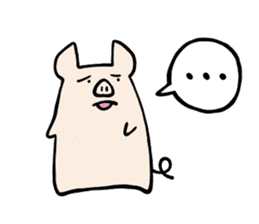 little pig Buhii (English) sticker #7103169