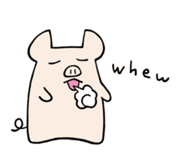 little pig Buhii (English) sticker #7103171