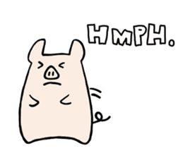 little pig Buhii (English) sticker #7103172