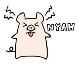 little pig Buhii (English) sticker #7103173