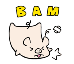 little pig Buhii (English) sticker #7103178