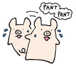 little pig Buhii (English) sticker #7103183