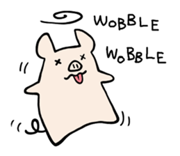little pig Buhii (English) sticker #7103184