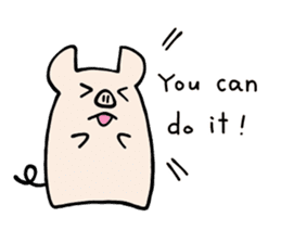 little pig Buhii (English) sticker #7103188