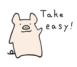 little pig Buhii (English) sticker #7103189