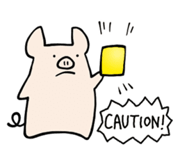 little pig Buhii (English) sticker #7103190