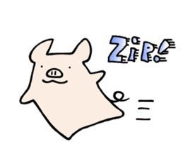 little pig Buhii (English) sticker #7103196