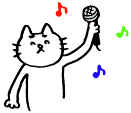 Cat of eyebrows 2 sticker #7103373