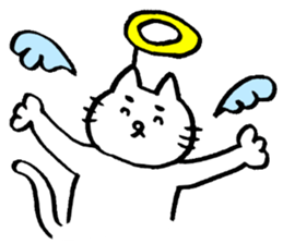 Cat of eyebrows 2 sticker #7103387