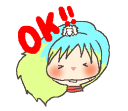 cute mascot Kaon&Roll sticker #7103800