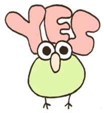 Pastel color kiwis' stickers sticker #7104405