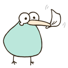 Pastel color kiwis' stickers sticker #7104414