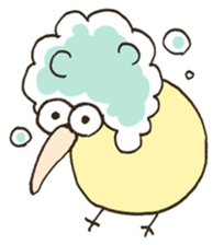 Pastel color kiwis' stickers sticker #7104416