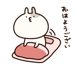 Rebellious rabbit sticker #7105972