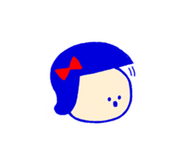 Oblique Girl sticker #7106549