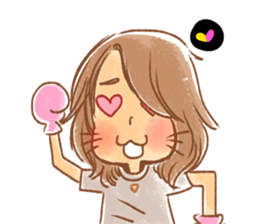 N' Pu-ing, Pink Boxing Gloves sticker #7106673