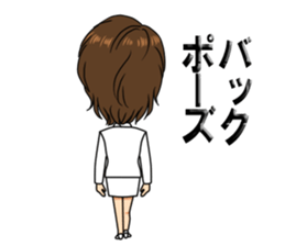 chie kinoshita sticker sticker #7108242