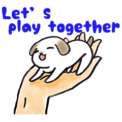 Hand riding dog(ENGLISH ver.)