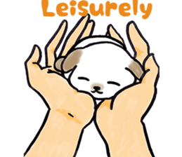 Hand riding dog(ENGLISH ver.) sticker #7108370