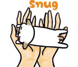 Hand riding dog(ENGLISH ver.) sticker #7108373