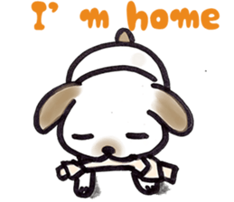 Hand riding dog(ENGLISH ver.) sticker #7108375