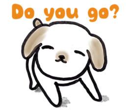 Hand riding dog(ENGLISH ver.) sticker #7108379