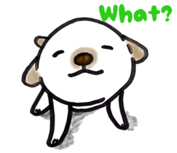 Hand riding dog(ENGLISH ver.) sticker #7108380