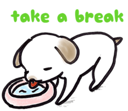 Hand riding dog(ENGLISH ver.) sticker #7108383