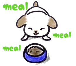 Hand riding dog(ENGLISH ver.) sticker #7108384