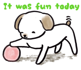 Hand riding dog(ENGLISH ver.) sticker #7108386