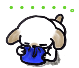 Hand riding dog(ENGLISH ver.) sticker #7108387