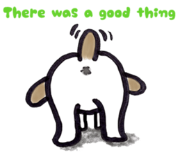 Hand riding dog(ENGLISH ver.) sticker #7108389