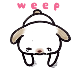 Hand riding dog(ENGLISH ver.) sticker #7108390