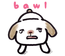 Hand riding dog(ENGLISH ver.) sticker #7108392