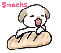 Hand riding dog(ENGLISH ver.) sticker #7108394