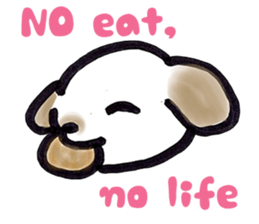 Hand riding dog(ENGLISH ver.) sticker #7108396