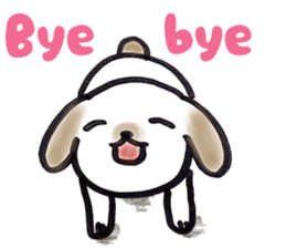 Hand riding dog(ENGLISH ver.) sticker #7108398