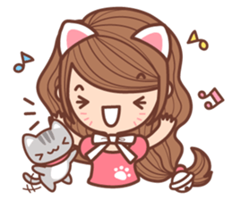 CHU CHU Cat sticker #7108724