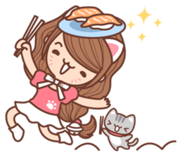 CHU CHU Cat sticker #7108736