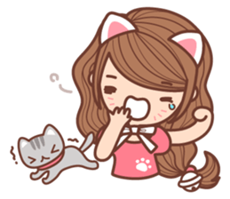 CHU CHU Cat sticker #7108742