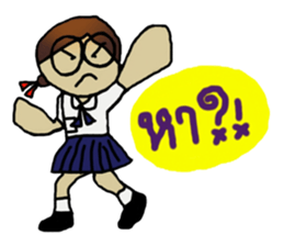 Angie , a little school girl. sticker #7108899