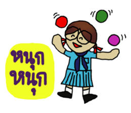 Angie , a little school girl. sticker #7108905