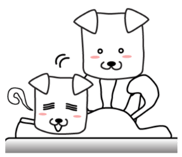 Happy fun dogs sticker #7109413