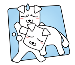 Happy fun dogs sticker #7109414