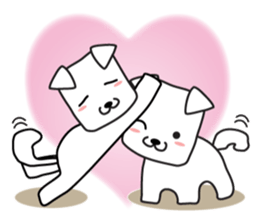 Happy fun dogs sticker #7109415