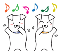 Happy fun dogs sticker #7109416