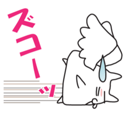 A cat diets. sticker #7109768